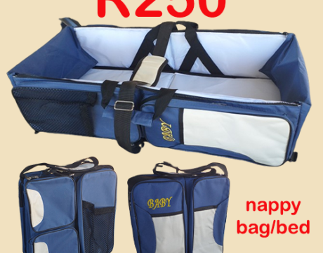 NAPPY BAG-BED  –  R250